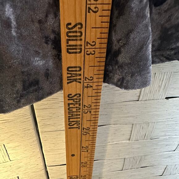 One clothing womens blouse velvet deep V-neck Y2K vamp dark romantic fairycore - Picture 6 of 8